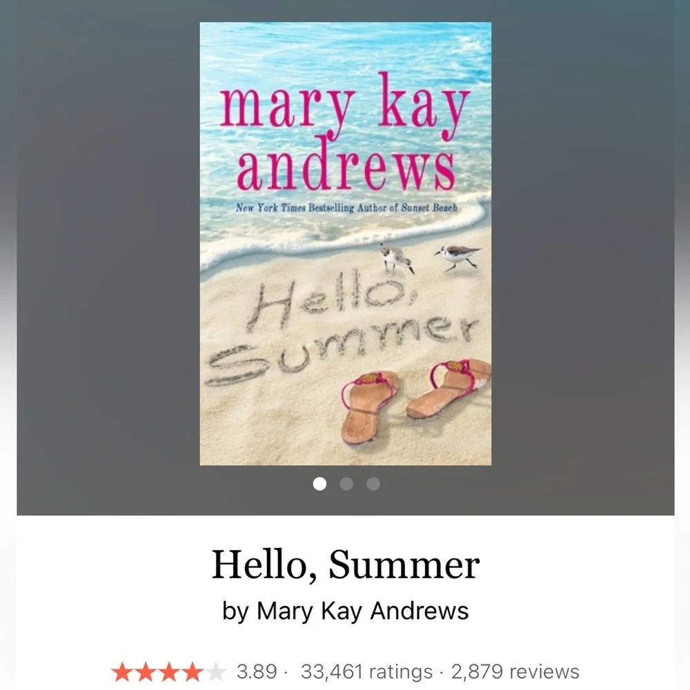 Hello, Summer by Mary Kay Andrews Hardcover Book Romance